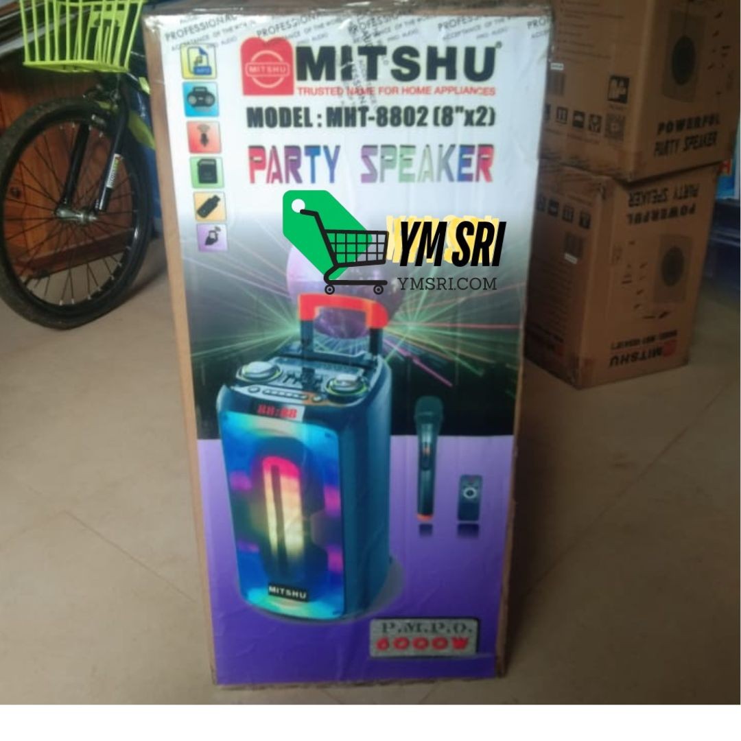 MITSHU Party Speaker MHT-8802( 8'x2)