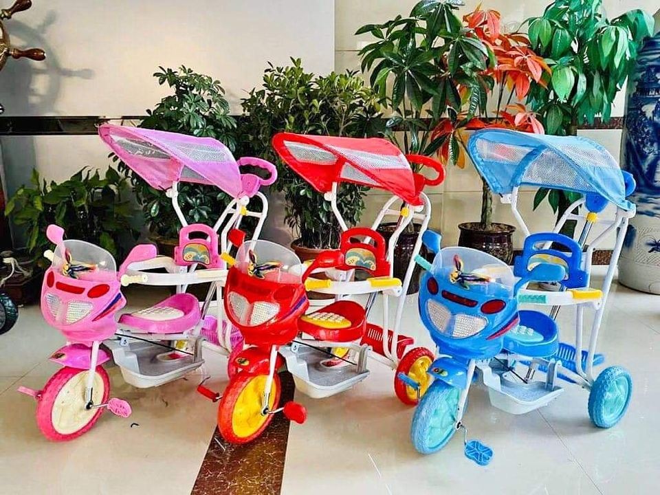 Kids push handle tricycle 3 in 1